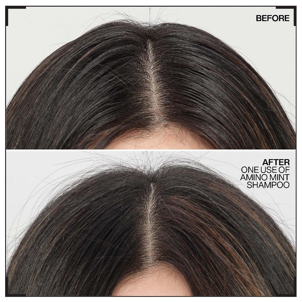 Lookfantastic Redken Amino Mint Scalp Cleansing For Greasy Hair Shampoo And Extreme Damage Repair Conditioner Bundle