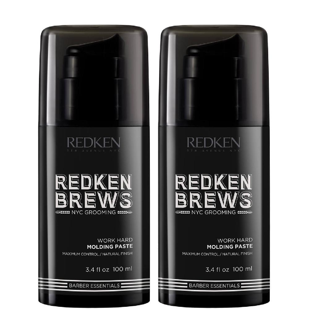Lookfantastic Redken Brews Men's Work Hard Molding Paste Duo