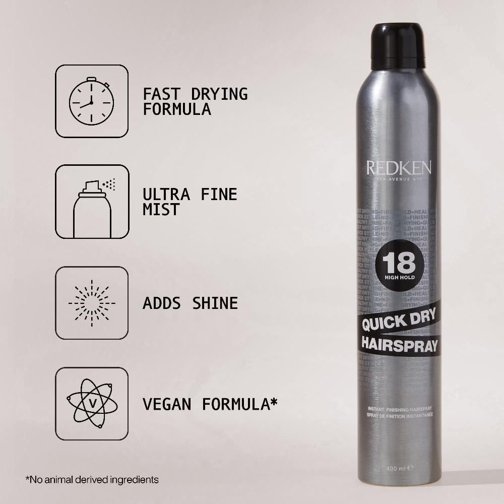 Lookfantastic Redken Quick Dry 18 Instant Finishing Spray (schnelltrocknendes Haarspray) 400ml