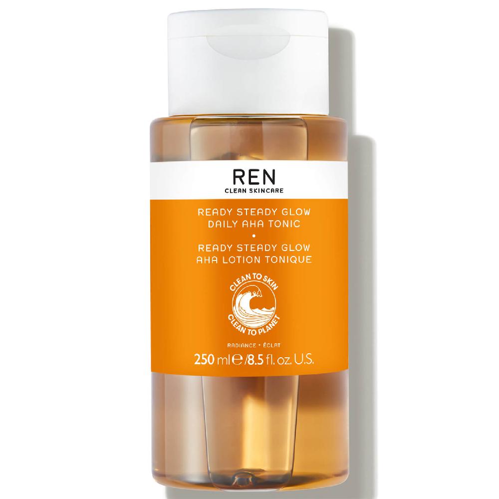 Lookfantastic REN Clean Skincare Ready Steady Glow Daily AHA Tonic Home And Away Duo