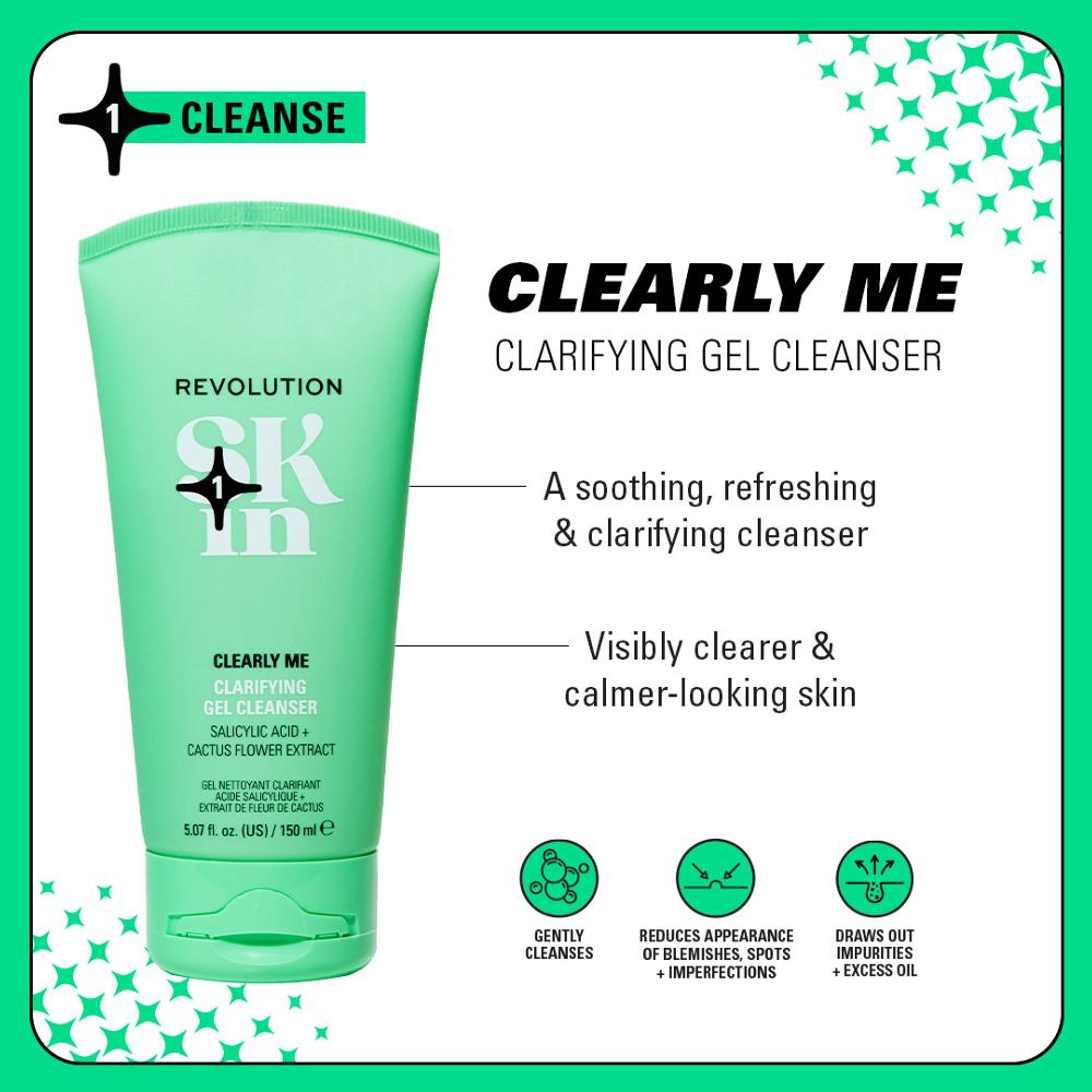 Lookfantastic Revolution Skin Clearly Me Clarifying Cleansing Gel 150ml