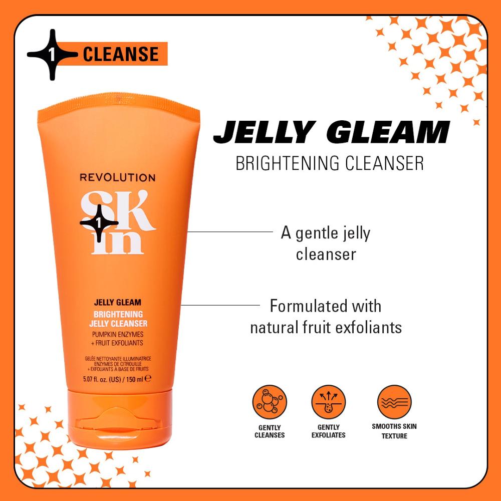 Lookfantastic Revolution Skin Jelly Glow Brightening Cleanser 150ml
