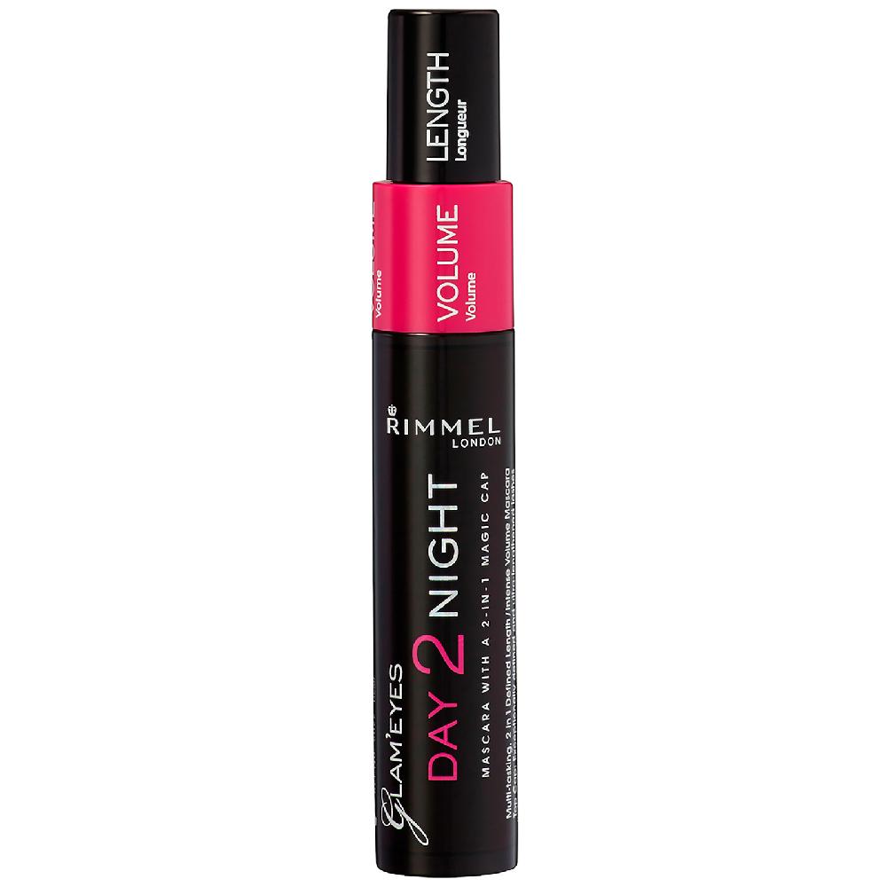Lookfantastic Rimmel London Day 2 Night Mascara - 01 - Schwarz 9 5 Ml