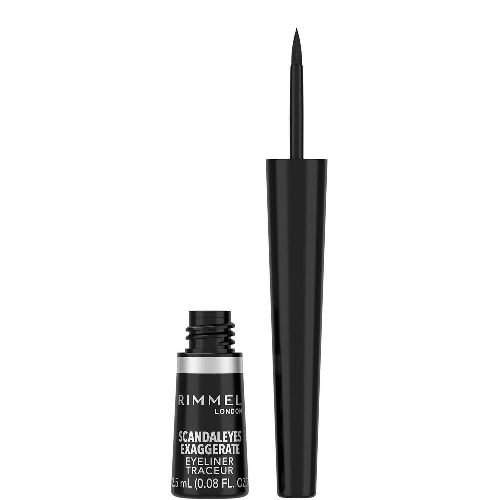 lookfantastic Rimmel London Exaggerate Flüssiger Eyeliner - 01 - Schwarz 2 5 ml