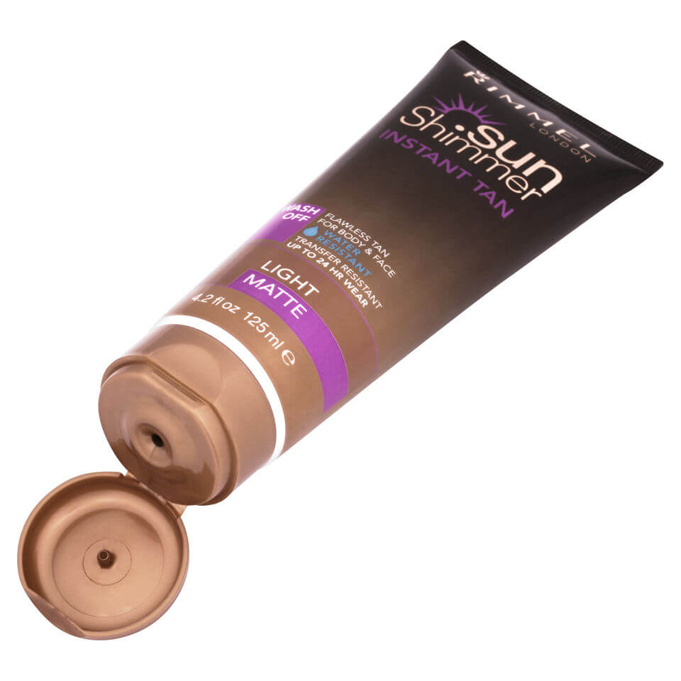 Lookfantastic Rimmel Sunshimmer Wasserresistent Wash Off Instant Tan - Matte (125 Ml)