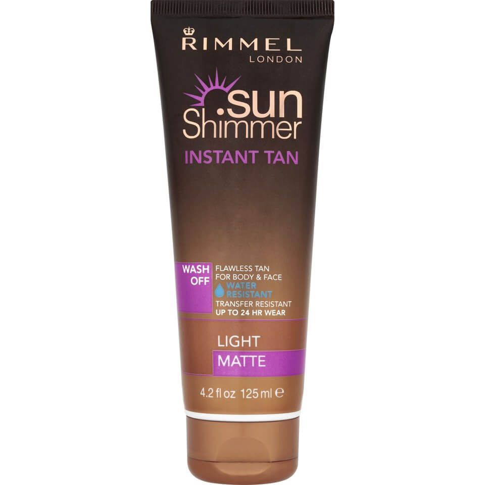 lookfantastic Rimmel Sunshimmer wasserresistent Wash Off Instant Tan - Matte (125 ml)