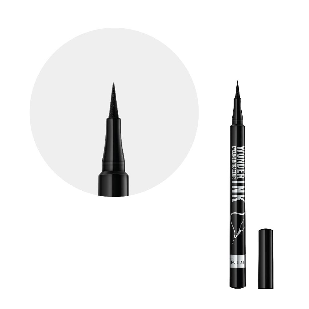 Lookfantastic Rimmel Wonder'Ink Flüssiger Eyeliner - Schwarz 1 2 Ml