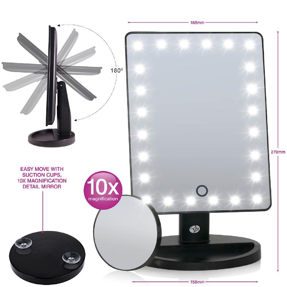 Lookfantastic Rio 24 LED Touch Dimmbarer Make-up-Spiegel