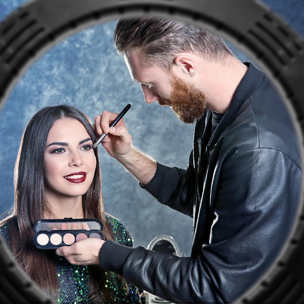 Lookfantastic Rio Professionelles Dimmbares Make-up- Und Vlogging-LED-Ringlicht 18 Zoll