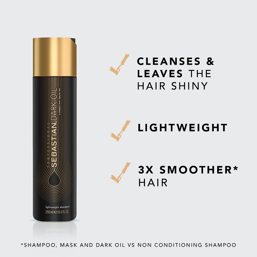 Lookfantastic Sebastian Professional Dark Oil Lightweight Shampoo 250ml