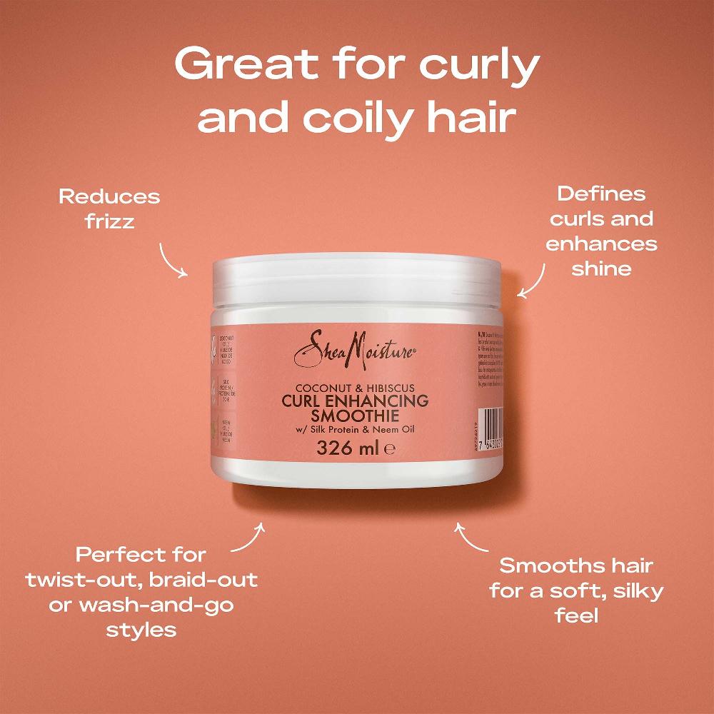 Lookfantastic Shea Moisture Coconut & Hibiscus Curl Enhancing Smoothie 326 Ml