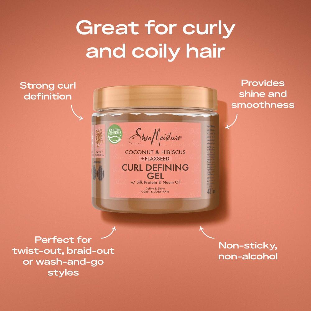 Lookfantastic SheaMoisture Coconut & Hibiscus Defining Styling Gel 431ml