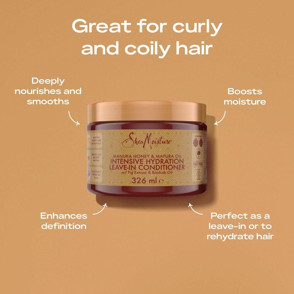Lookfantastic SheaMoisture Manuka Honey Mafura Oil Leave-in Conditioner 326ml