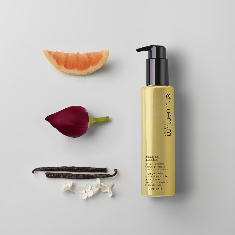 Lookfantastic Shu Uemura Art Of Hair Essence Absolue Oil-in-Cream And Absolue Overnight Serum Protecting Hair Routine For Very Dry Hair
