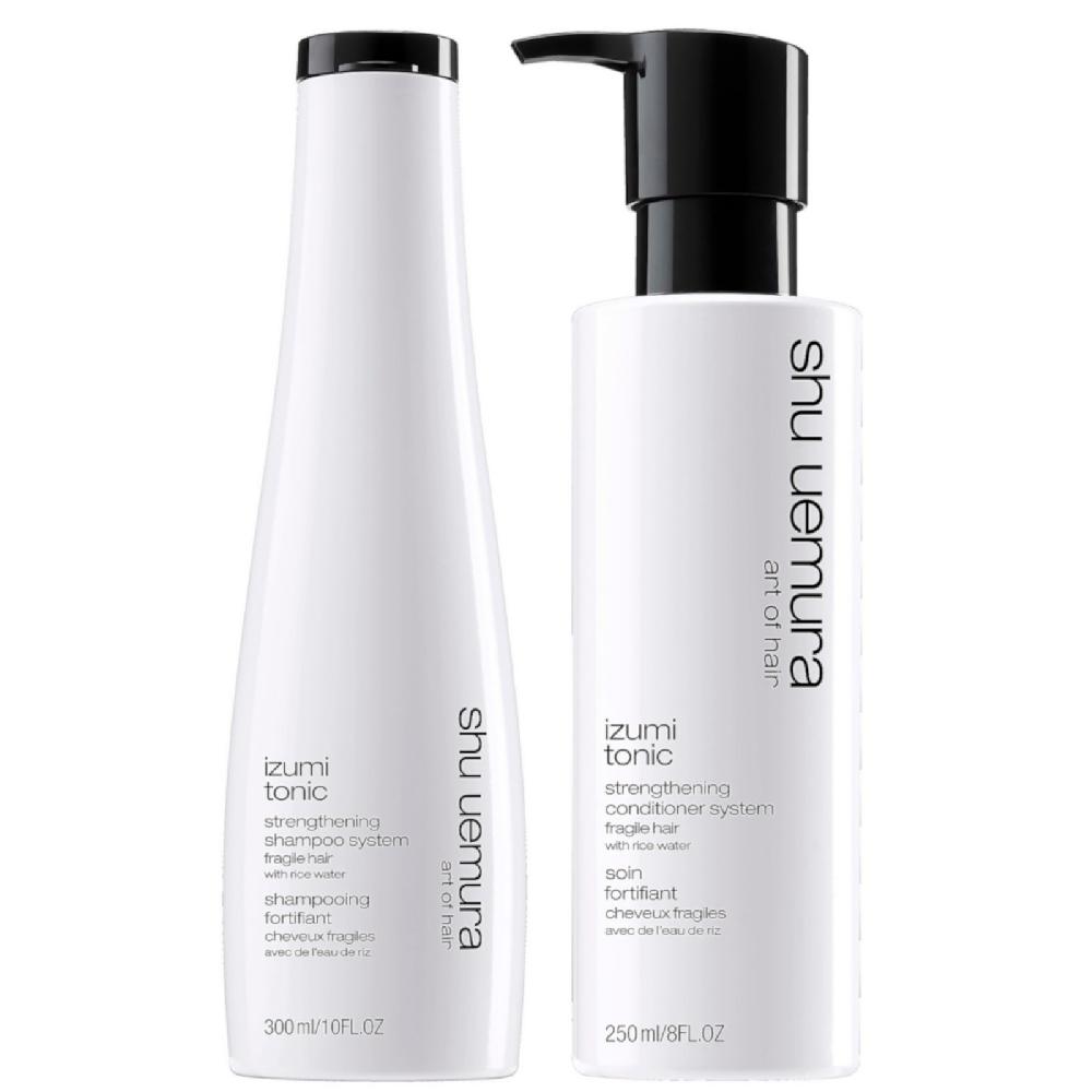 lookfantastic Shu Uemura Art of Hair Izumi Tonic Rice Water Shampoo and Conditioner Routine