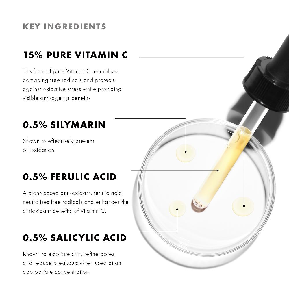 Lookfantastic SkinCeuticals Silymarin CF Vitamin C Salicylic Acid Antioxidant Serum 30 Ml