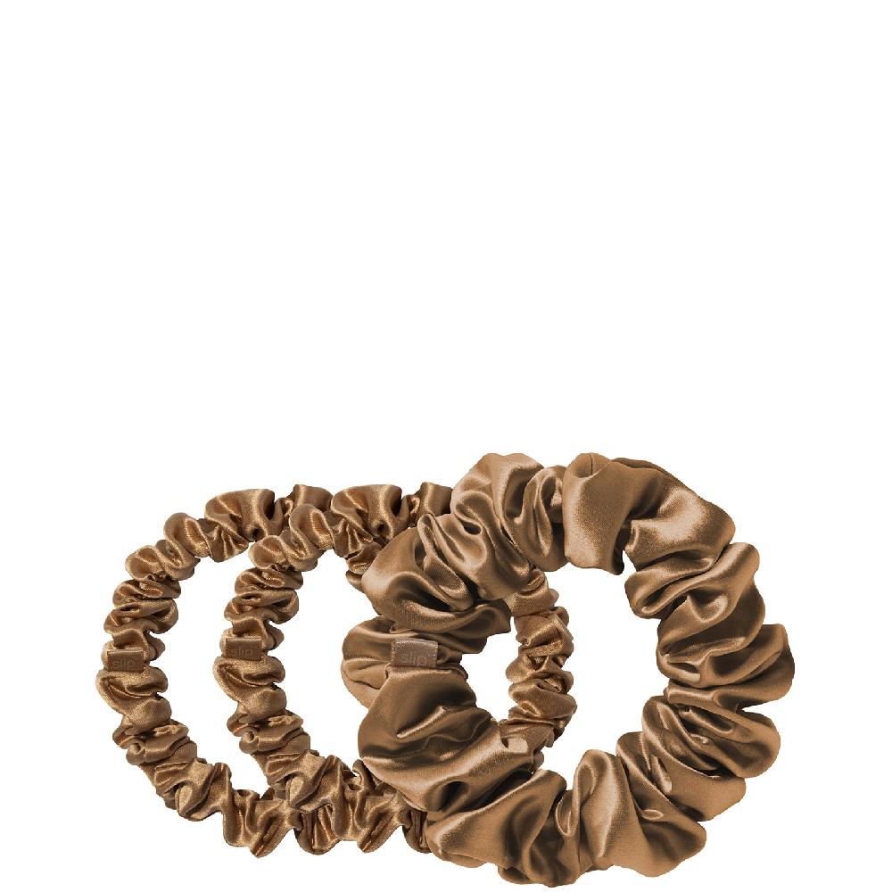 Lookfantastic Slip Pure Silk Back To Basics Assorted Scrunchie Set 16g - Copper