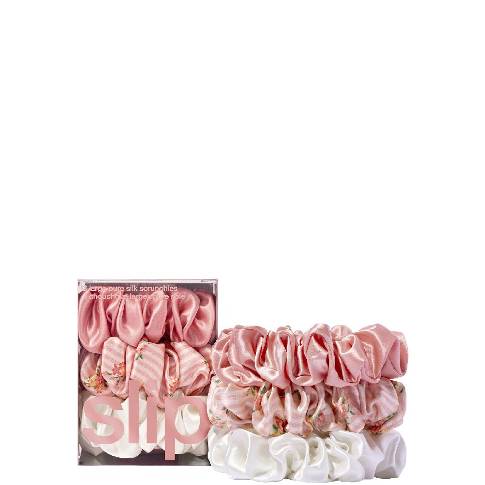 lookfantastic Slip Pure Silk Large Scrunchies - Petal