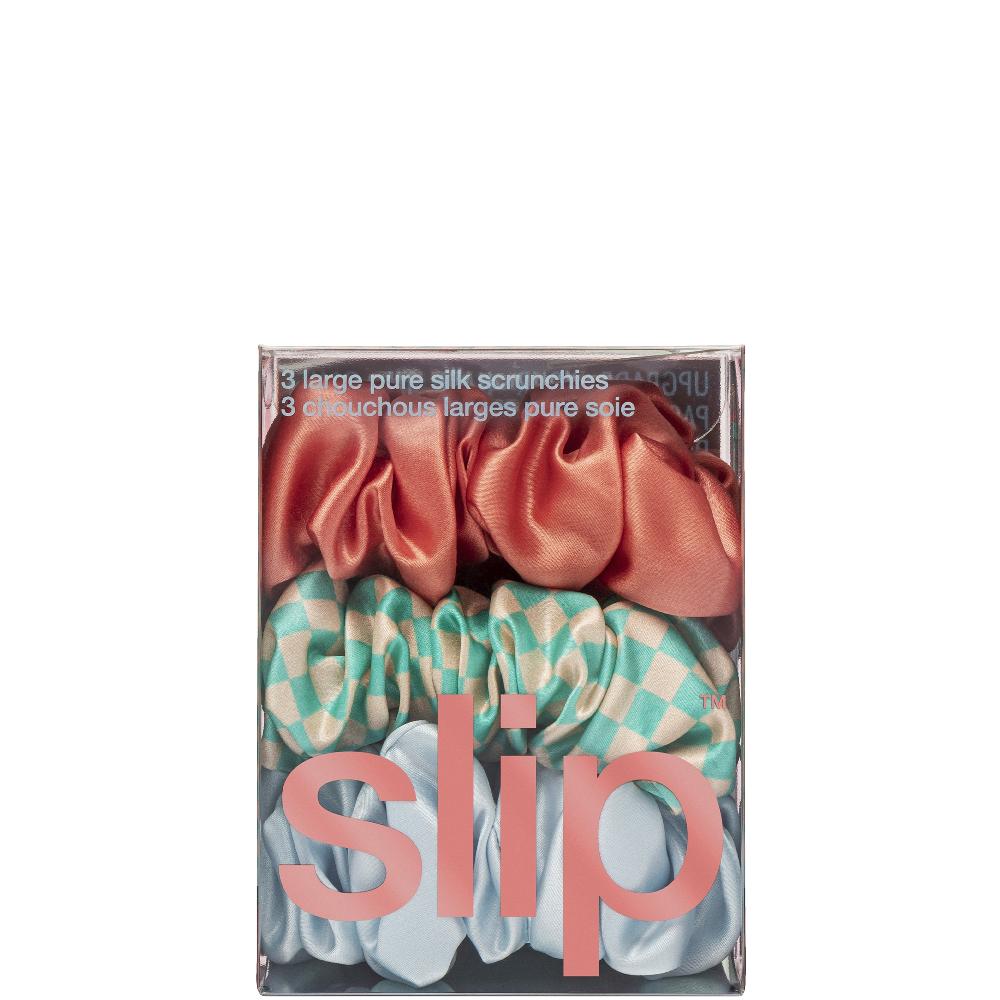 Lookfantastic Slip Pure Silk Large Scrunchies - Sea Mist