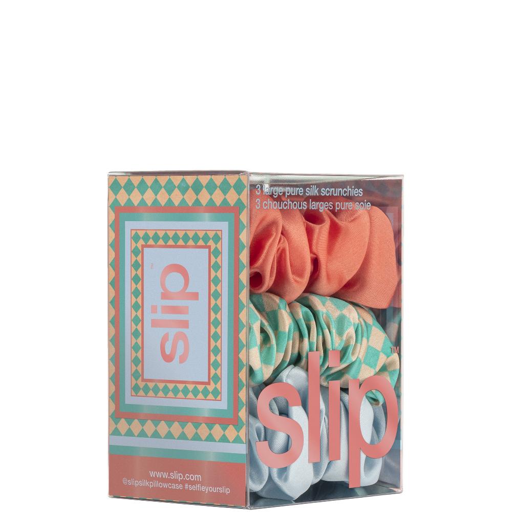 Lookfantastic Slip Pure Silk Large Scrunchies - Sea Mist