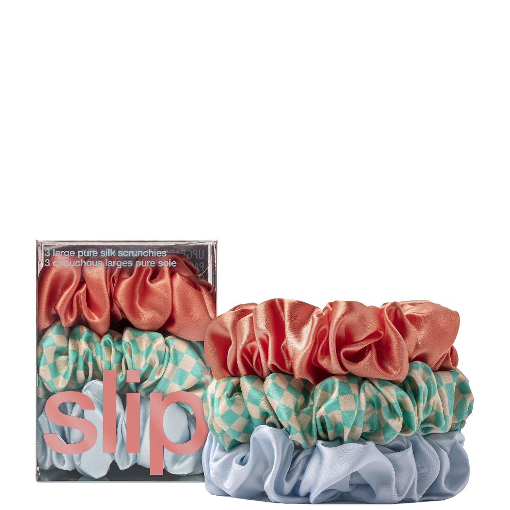 lookfantastic Slip Pure Silk Large Scrunchies - Sea Mist