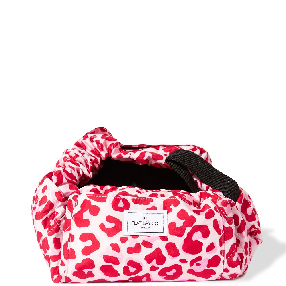 Lookfantastic The Flat Lay Co. Drawstring Bag - Pink Leopard