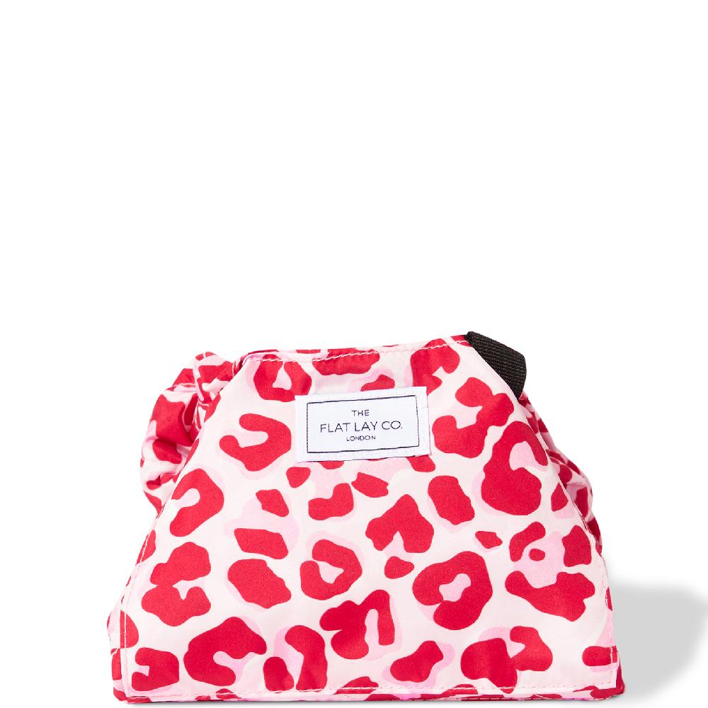 lookfantastic The Flat Lay Co. Drawstring Bag - Pink Leopard