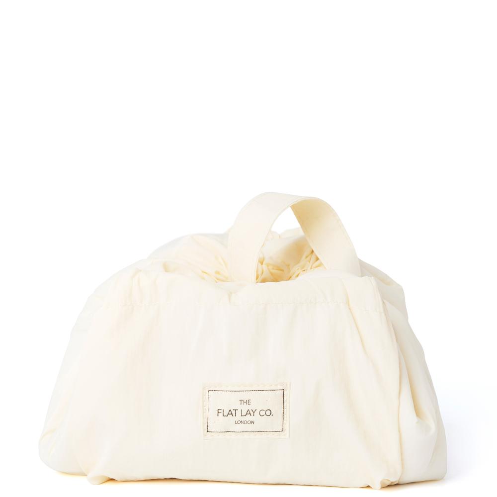 lookfantastic The Flat Lay Co. Drawstring Makeup Bag in Vanilla Parachute