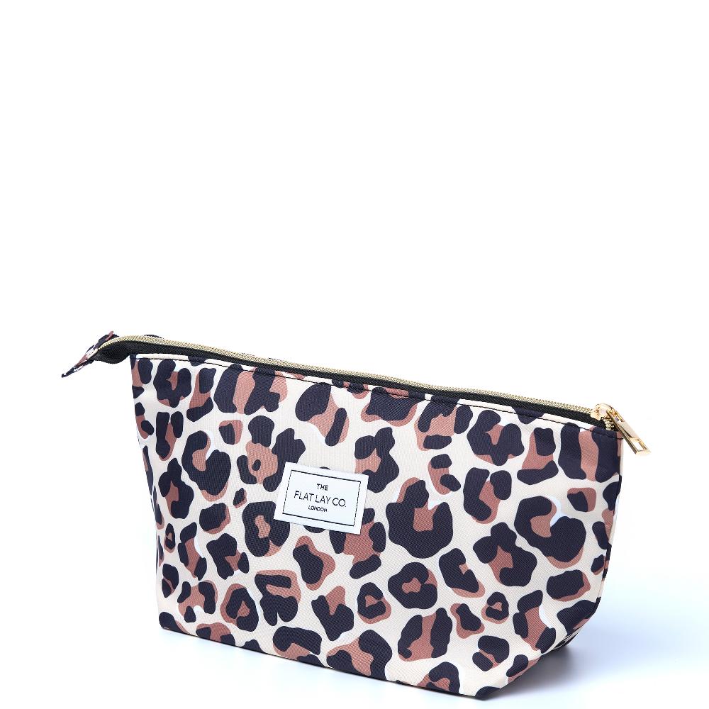 Lookfantastic The Flat Lay Co. Essential Pouch In Leopard