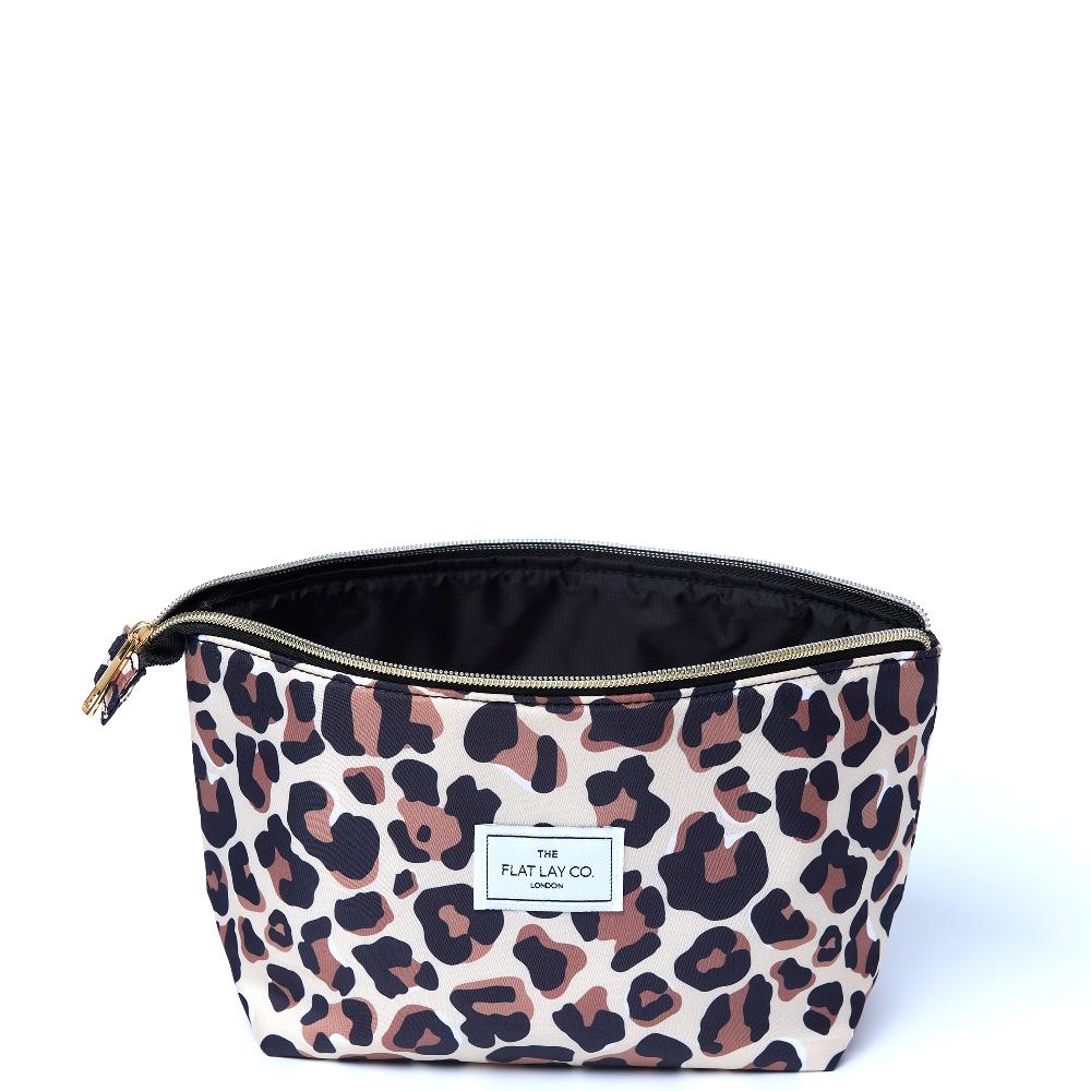 Lookfantastic The Flat Lay Co. Essential Pouch In Leopard