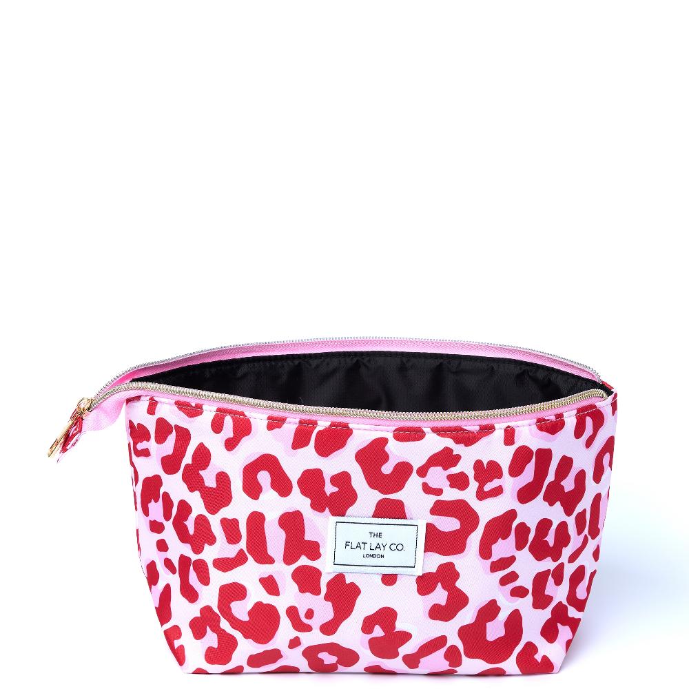 Lookfantastic The Flat Lay Co. Essential Pouch In Pink Leopard