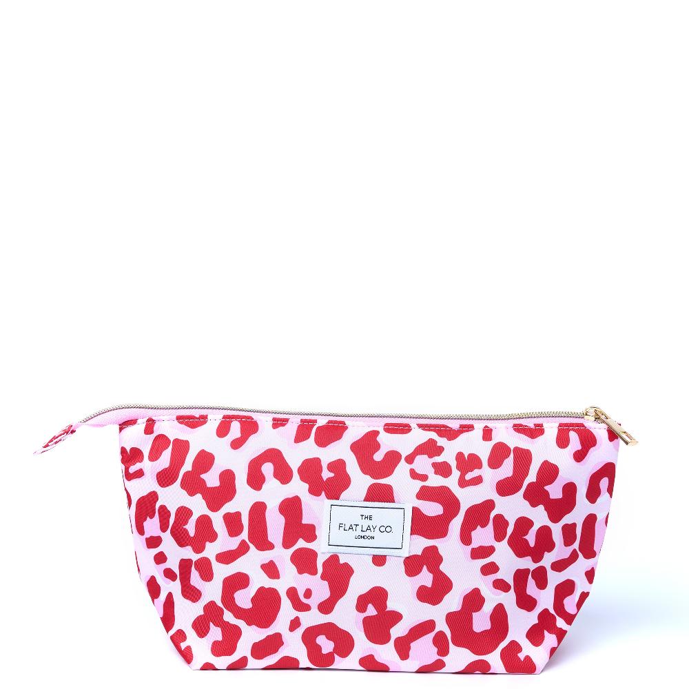 lookfantastic The Flat Lay Co. Essential Pouch in Pink Leopard