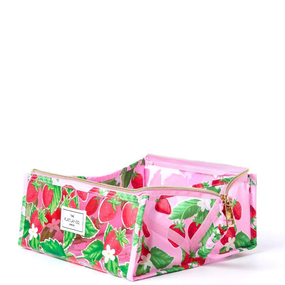 Lookfantastic The Flat Lay Co. Offene Flache Make-up-Jelly-Boxtasche - Summer Strawberries