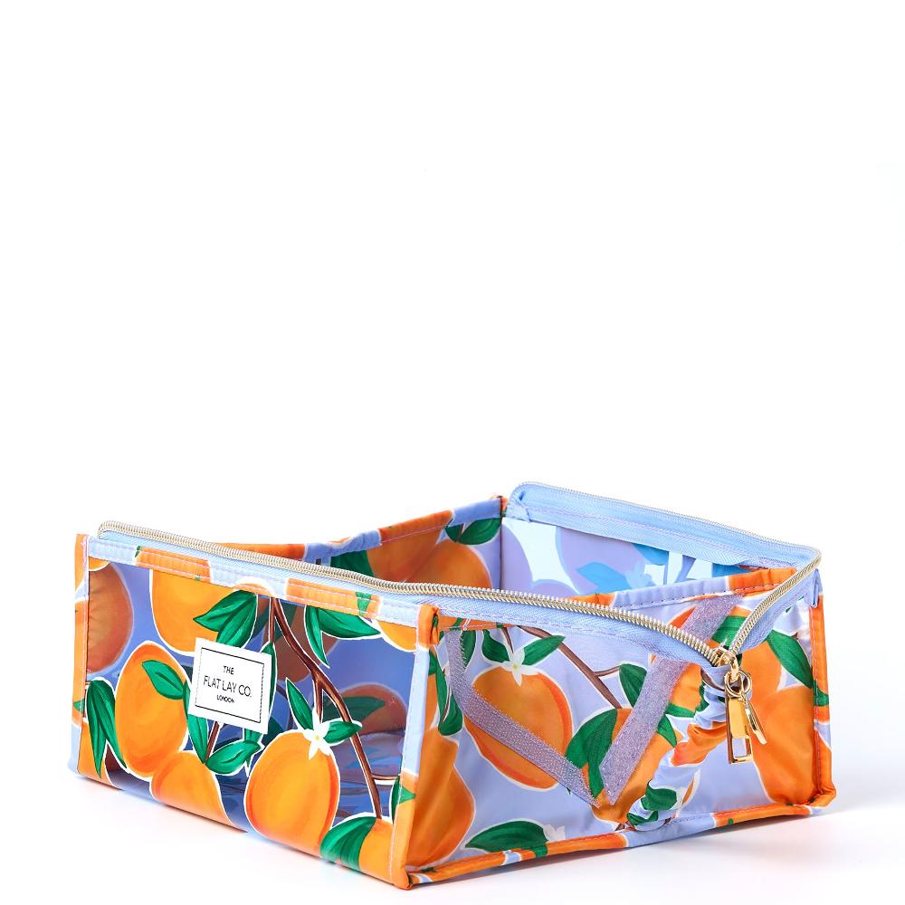 Lookfantastic The Flat Lay Co. Offene Flache Make-up-Jelly-Boxtasche - Mediterranean Oranges