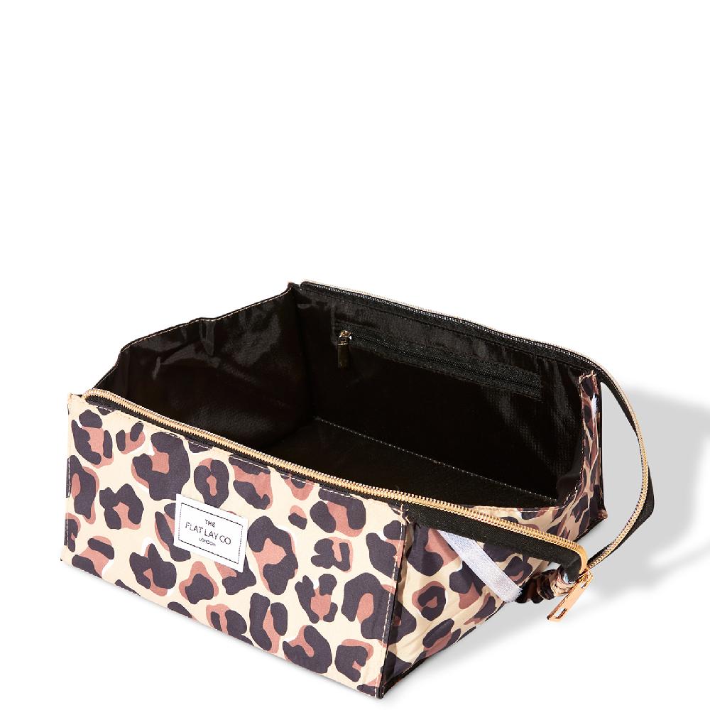 Lookfantastic The Flat Lay Co. Open Flat Box Bag - Leopard Print
