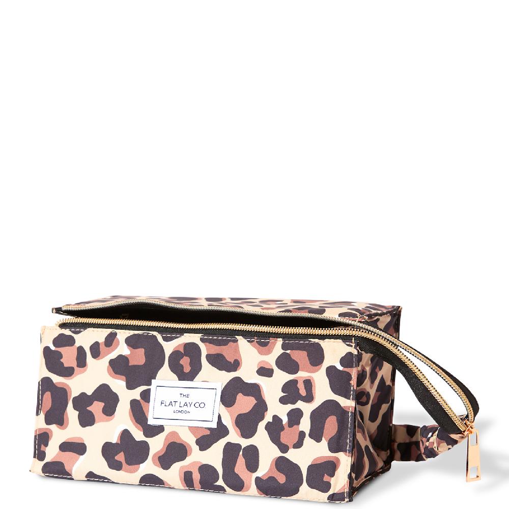Lookfantastic The Flat Lay Co. Open Flat Box Bag - Leopard Print