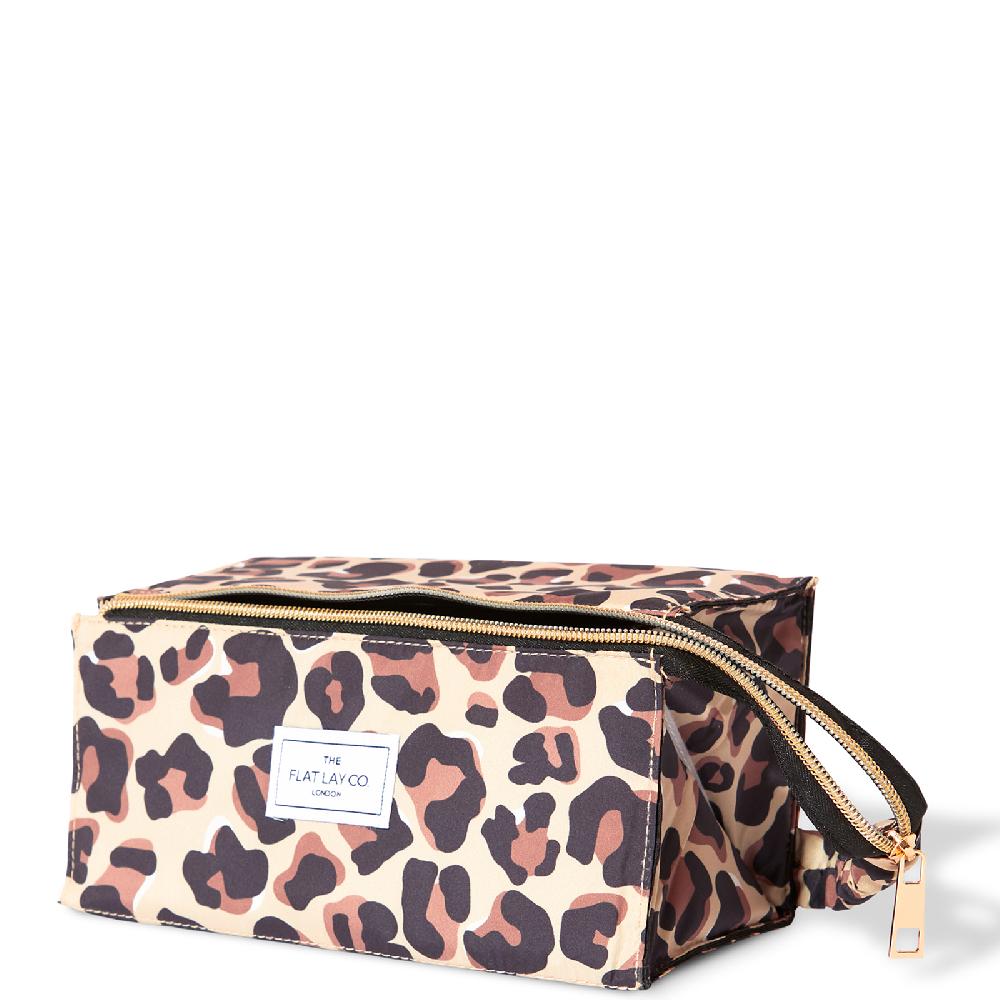 Lookfantastic The Flat Lay Co. Open Flat Box Bag - Leopard Print