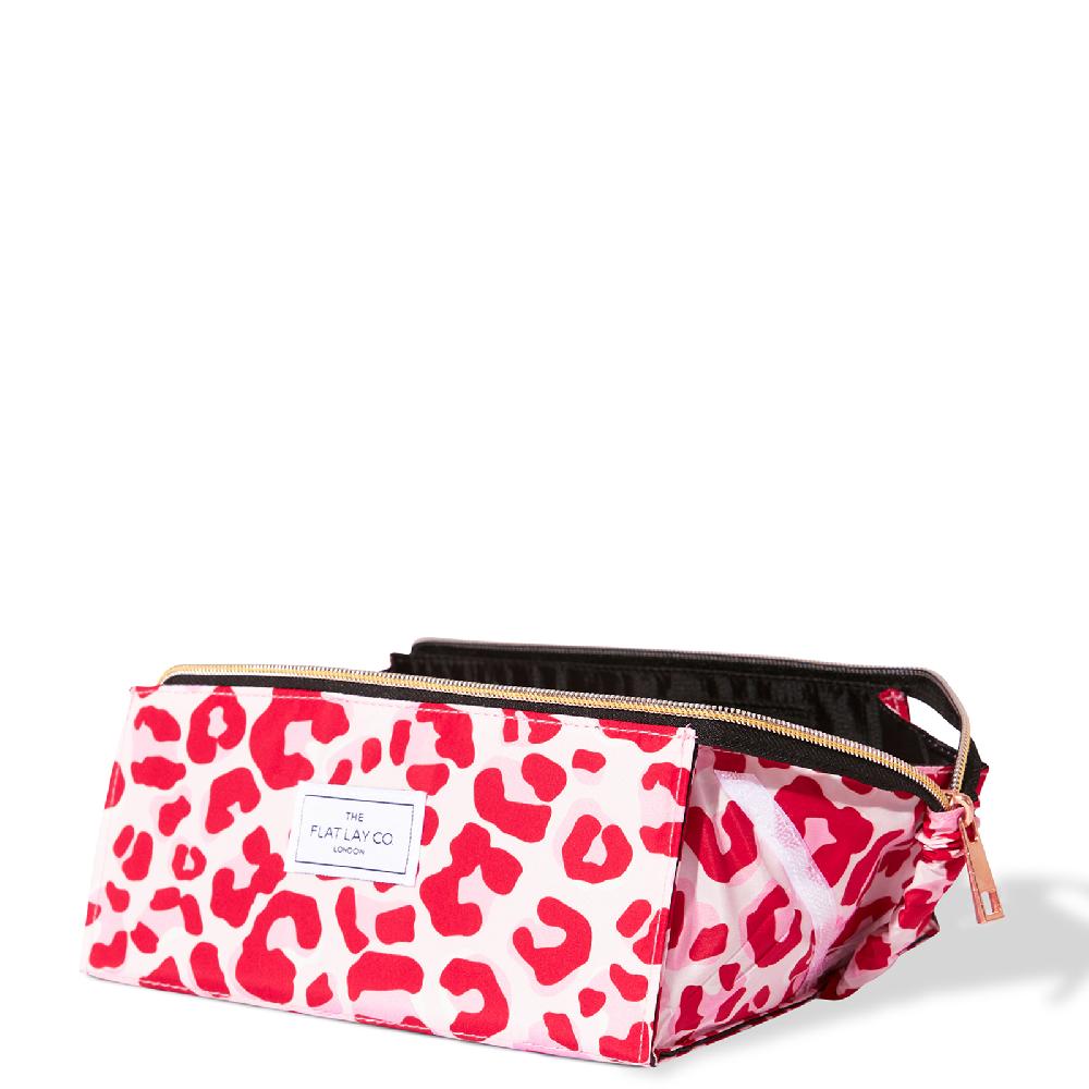 Lookfantastic The Flat Lay Co. Open Flat Box Bag - Pink Leopard