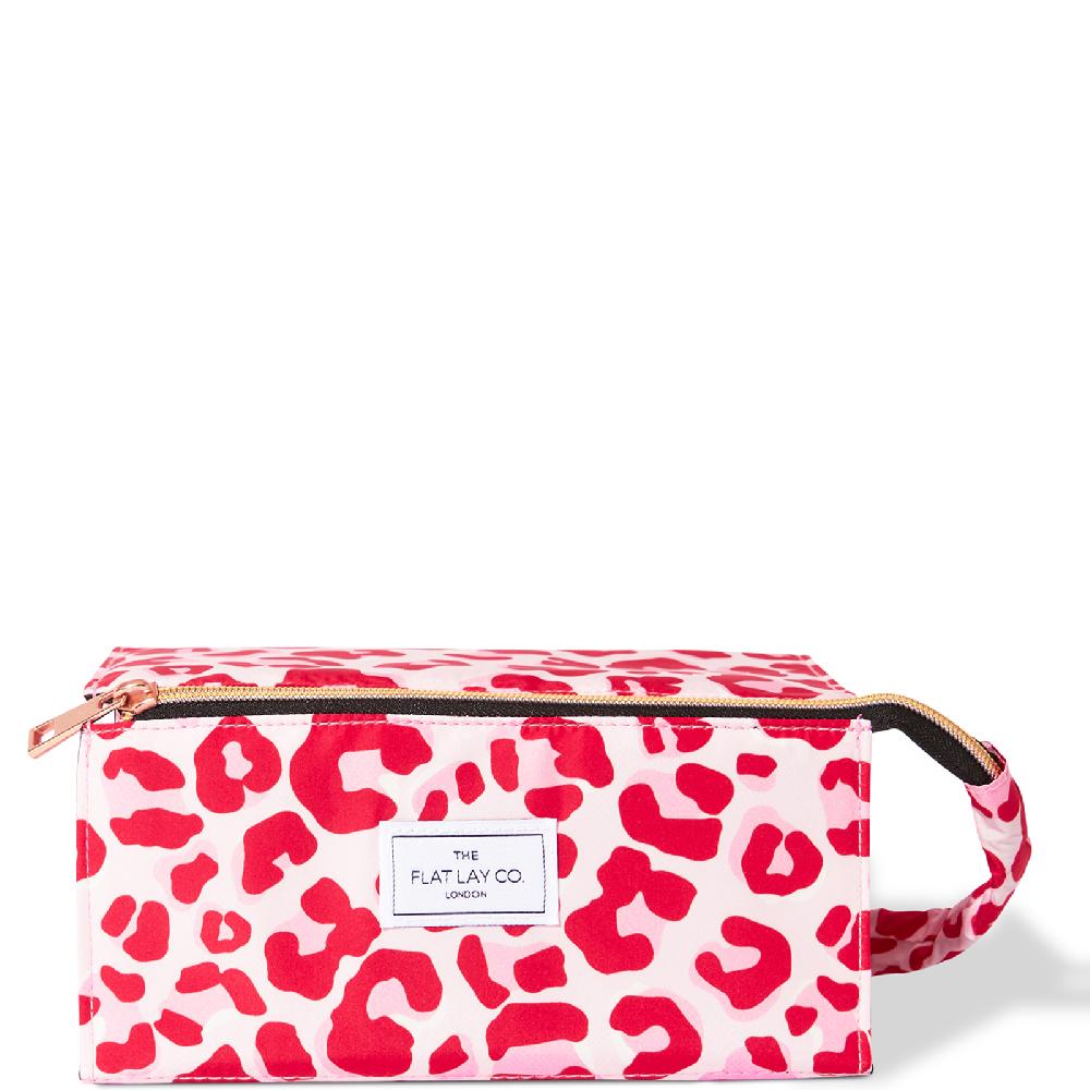 lookfantastic The Flat Lay Co. Open Flat Box Bag - Pink Leopard