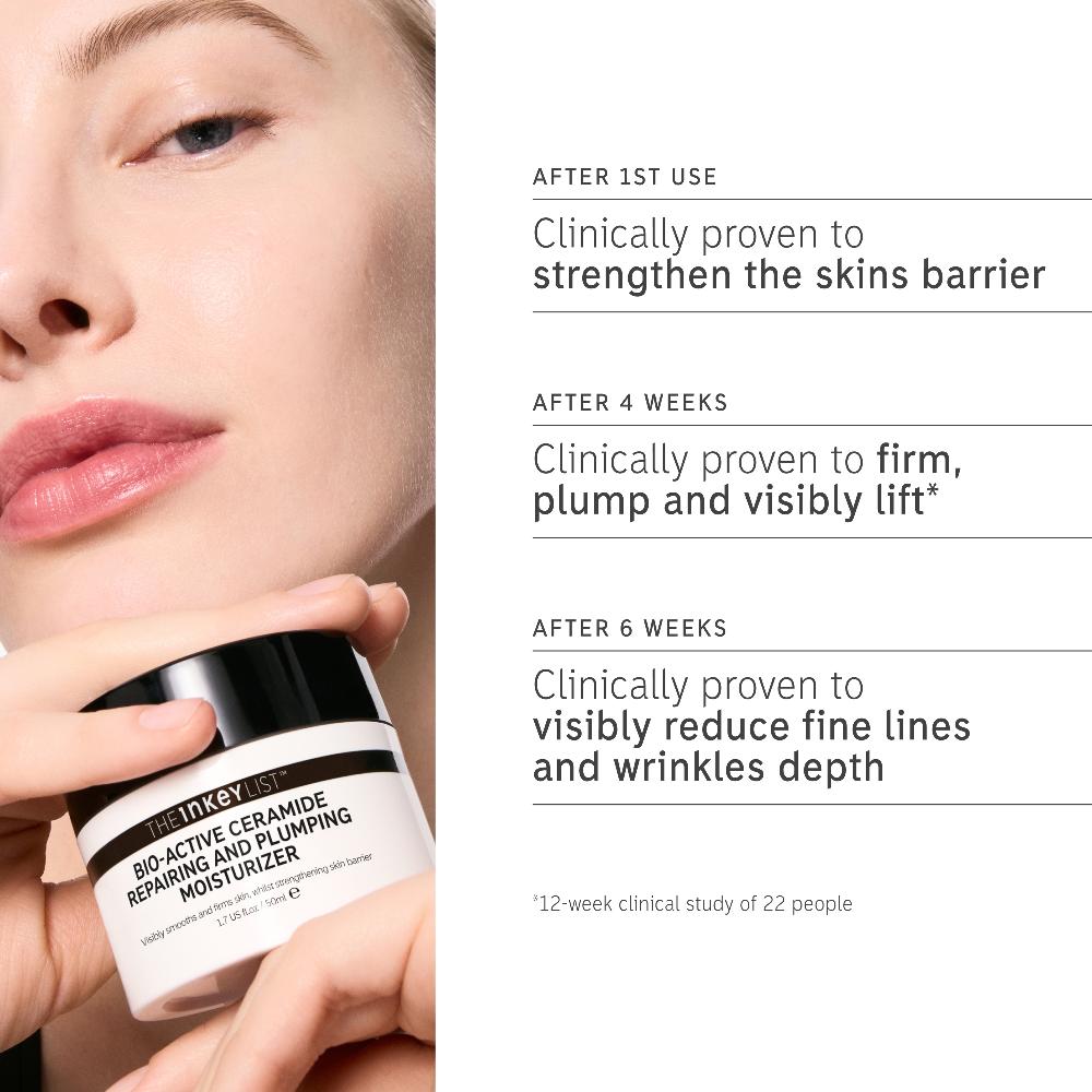 Lookfantastic The INKEY List Bio-Active Ceramide Reparierende Und Aufpolsternde Feuchtigkeitspflege 50 Ml