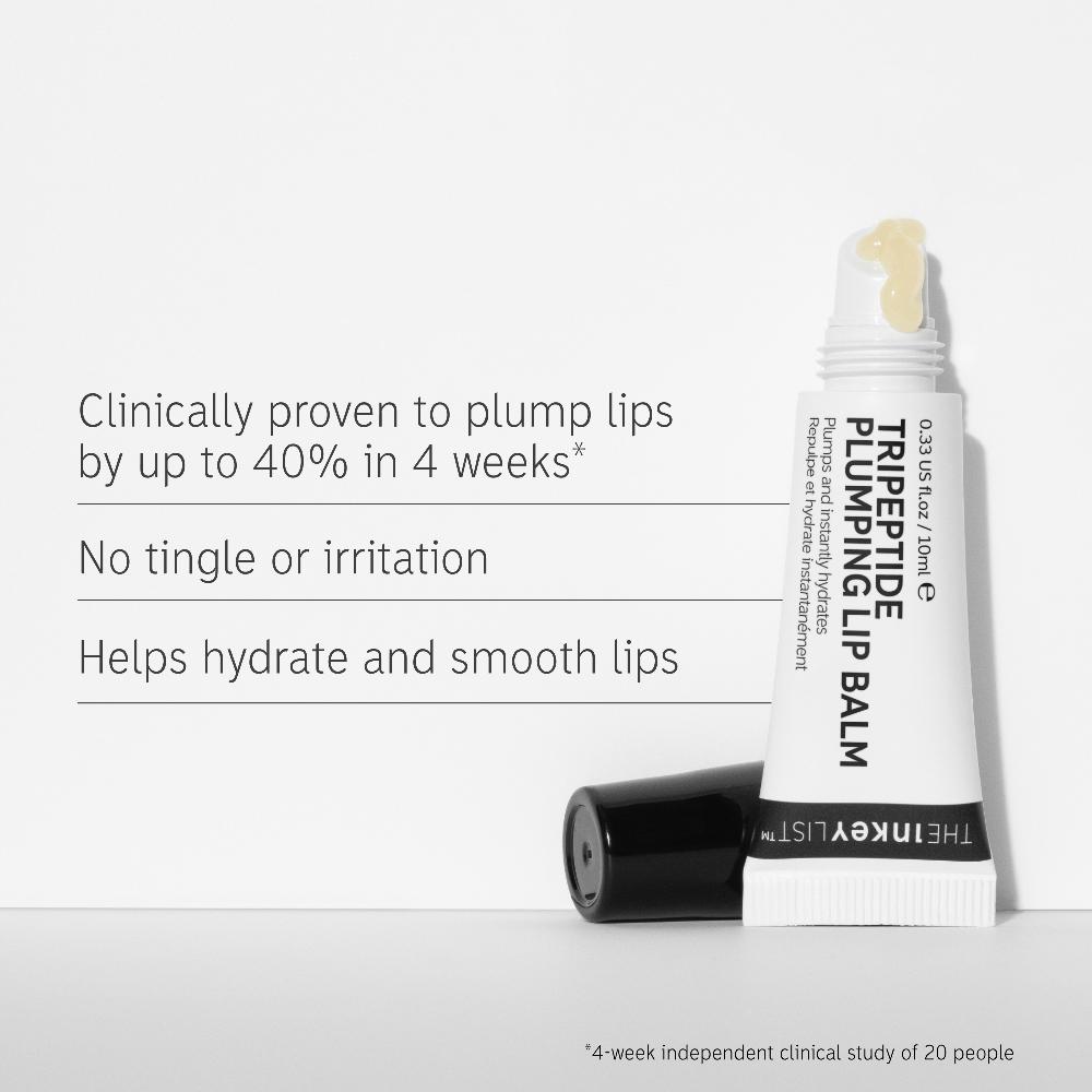 Lookfantastic The INKEY List Tripeptide Plumping Lip Balm - Clear
