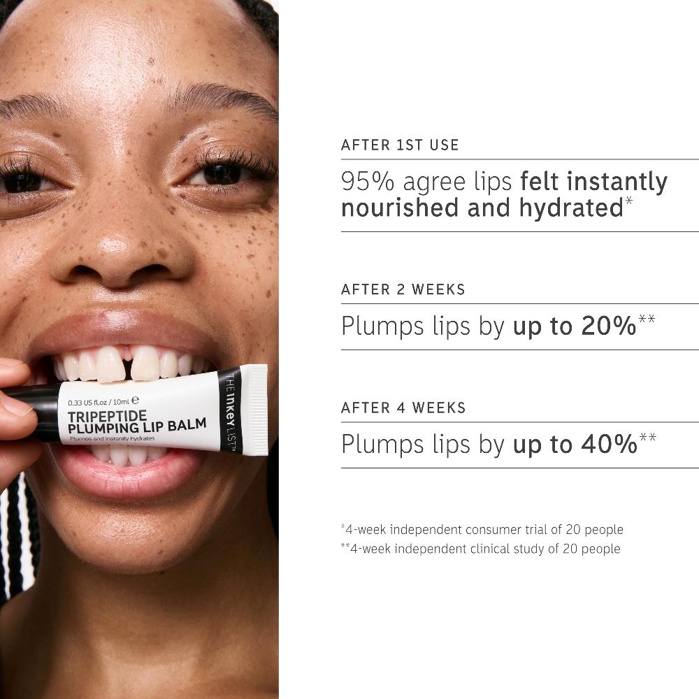 Lookfantastic The INKEY List Tripeptide Plumping Lip Balm - Clear