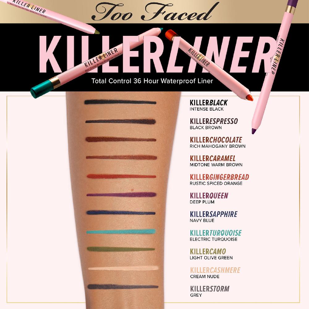 Lookfantastic Too Faced Killer Liner 36 Hour Wasserfester Eyeliner (Verschiedene Farbtöne)