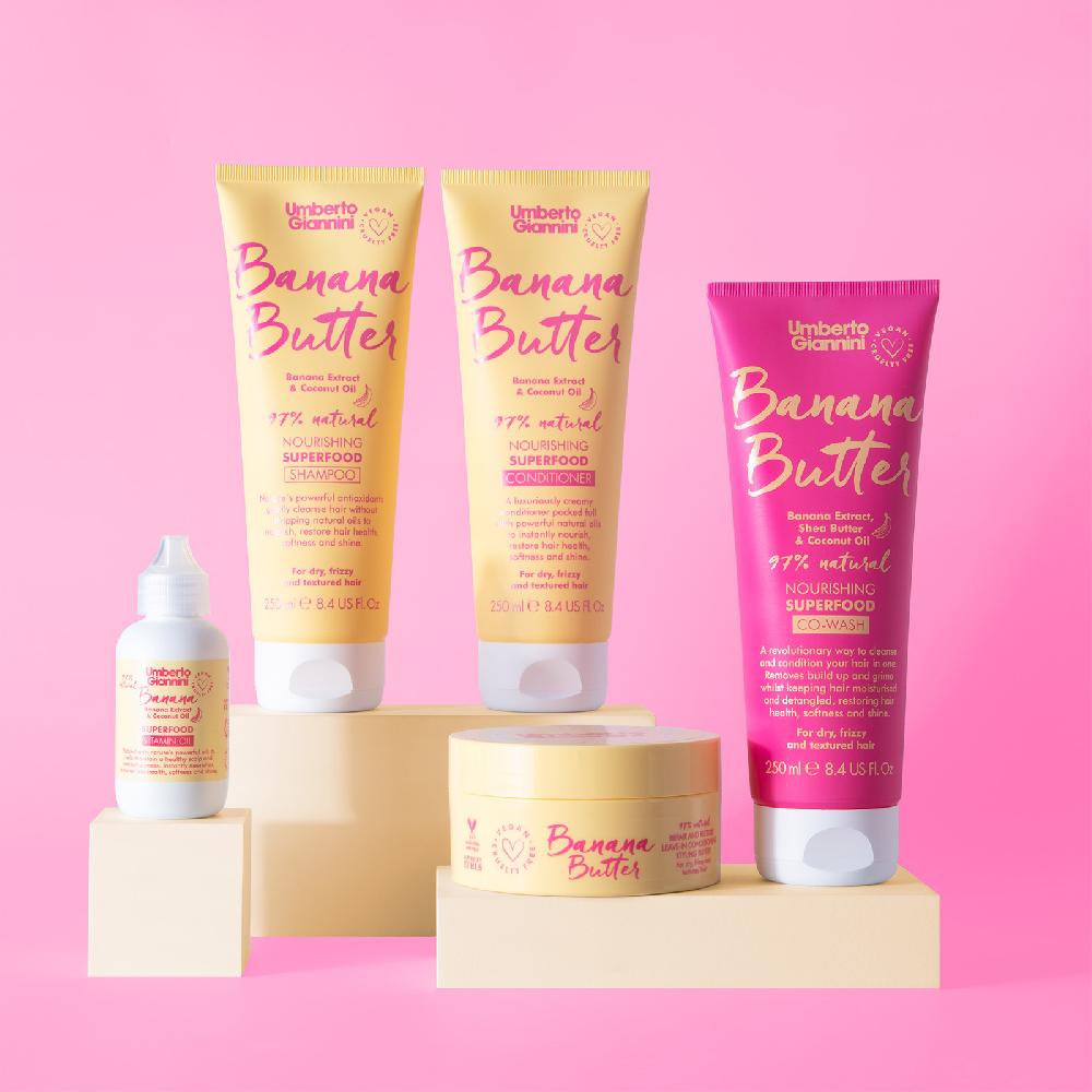 Lookfantastic Umberto Giannini Bananenbutter Nährende Superfood-Spülung 250ml