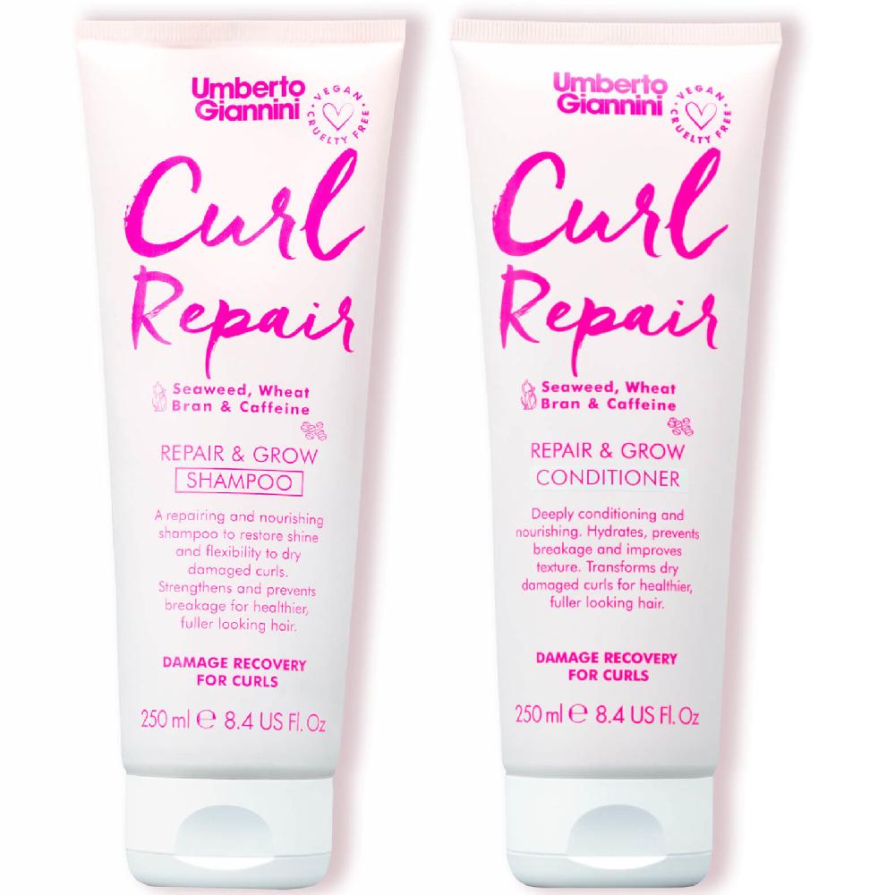 lookfantastic Umberto Giannini Curl Repair Shampoo and Conditioner Duo