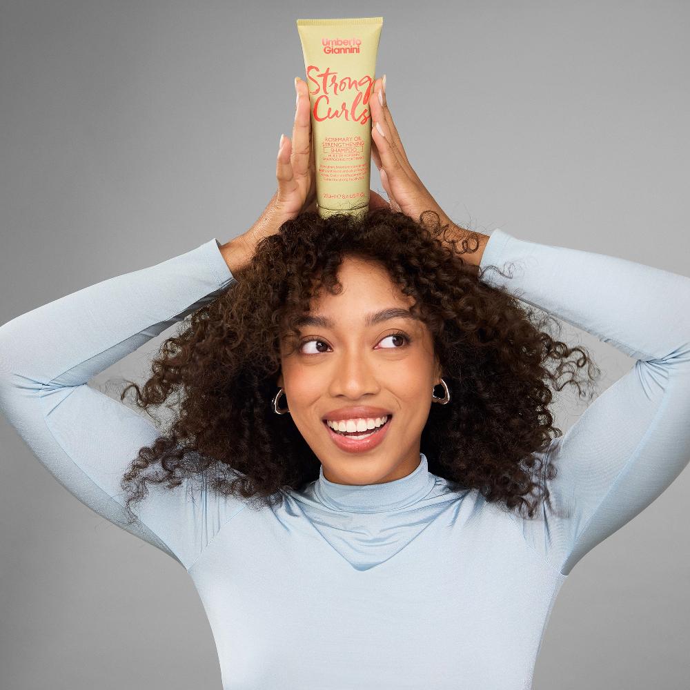 Lookfantastic Umberto Giannini Strong Curls Rosemary Oil Shampoo 250ml