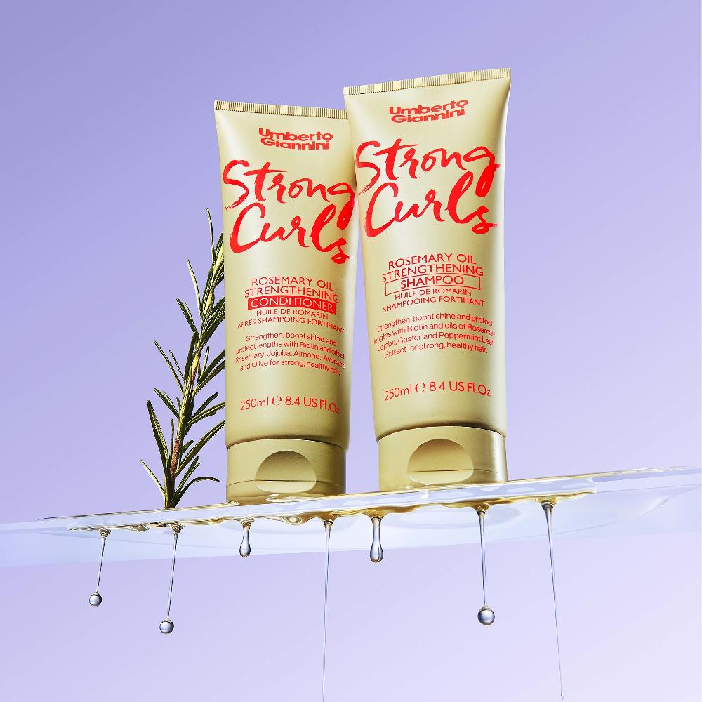 Lookfantastic Umberto Giannini Strong Curls Rosemary Oil Shampoo 250ml