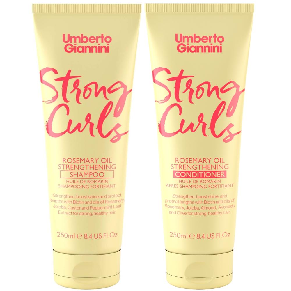 lookfantastic Umberto Giannini Strong Curls Strengthening Shampoo & Conditioner Duo