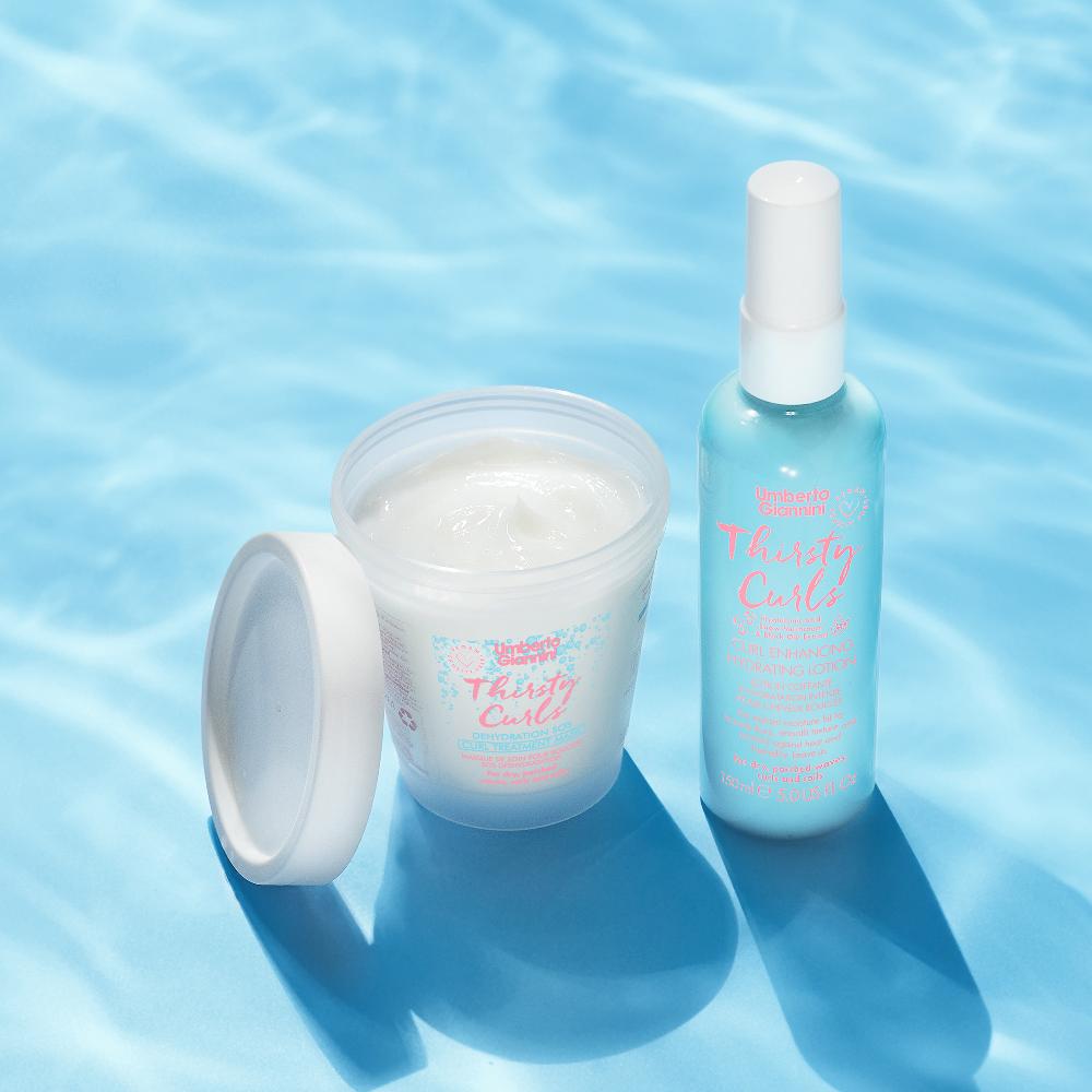 Lookfantastic Umberto Giannini Thirsty Curls Lockenverstärkende Feuchtigkeitsspendende Lotion 150 Ml