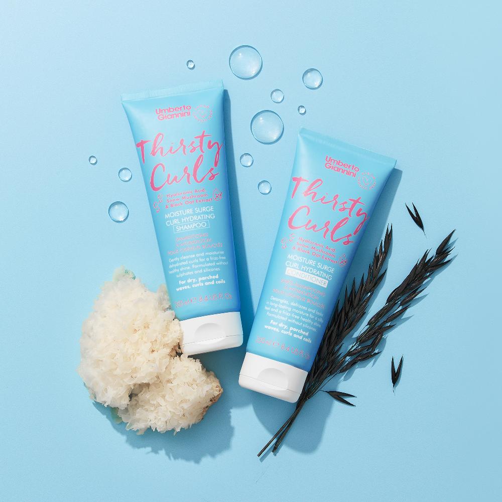 Lookfantastic Umberto Giannini Thirsty Curls Moisture Surge Feuchtigkeitsspendende Lockenspülung 250 Ml